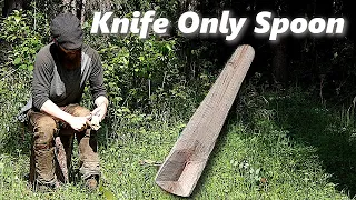 Knife-Only Wood Spoon Carving