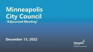 December 13, 2022 City Council