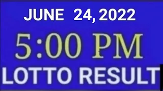LOTTO RESULT TODAY 2PM JUNE 24 2022