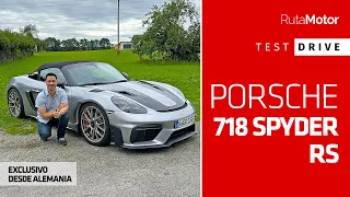 Porsche 718 Spyder RS - Manejamos en exclusiva el roadster más deportivo de Porsche (Test Drive)