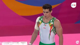 Daniel corral en rutina de piso gimnasia panamericanos lima 2019