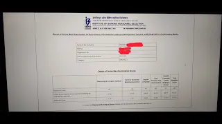 IBPS PO SCORECARD 😐.... EVERYTHING DEPENDS ON THE INTERVIEW MARKS NOW.#ibps #ibpspo #banking #exam