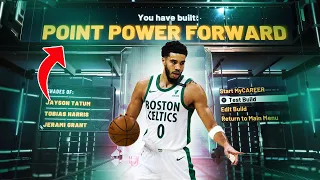 MY *NEW* 'POINT POWER FORWARD' BUILD IS GAMEBREAKING! BEST ISO POINT FORWARD BUILD + BADGES NBA 2K22