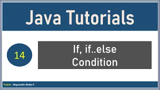 Java Tutorials : if, if..else Condition #14