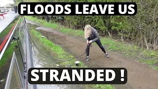 NARROWBOAT | Flooded on our TINY FLOATING HOME | We are STRANDED | Episode 58