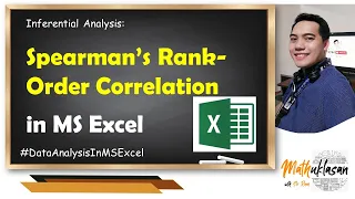 Spearman's Rank-Order Correlation || Data Analysis in MS Excel