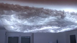 Thunder cloud ceiling (only two holes needed)
