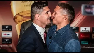 Хук толкнул и обозвал Усика на церемонии Face-Off! 🔥Huck pushes Usyk