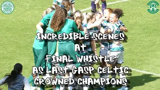 Incredible Scenes at Full Time as Last-Gasp 'Tic Crowned Champions - Celtic Women 1 - Hibs Ladies 0