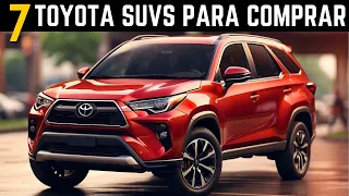 Los 7 SUV Toyota más fiables para 2024