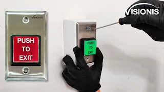 🛠 How to install the VIS-7040 Push to Exit Button for Access Control