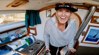 the REALITY of moving aboard a TINY BOAT