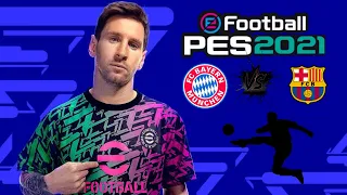 eFootball Pes 2022 Mobile Gameplay Bayern Munich vs Barcelona.