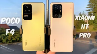 POCO F4 vs Xiaomi 11T Pro 4K Video Camera Comparison