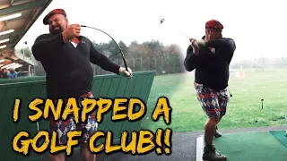 WORLDS STRONGEST MAN TRIES GOLF