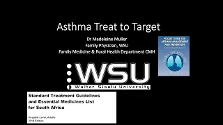 Asthma Treat to Target  Dr Muller