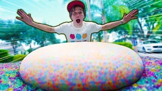 TENTEI ESTOURAR UM WUBBLE BUBBLE CHEIO DE ORBEEZ  ☆ Ft Área Secreta ☆