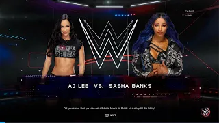 WWE 2K23 - AJ Lee vs. Sasha Banks (Online Match)