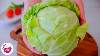 Cabbage tastes better than MEAT and better than PIZZA! Make this quick Breakfast, Lunch or Dinner..