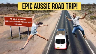 We drove 146.6KM (90 MILES) in a STRAIGHT LINE: Australia's Longest Straight Road!