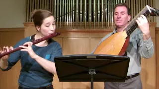 HOTTETERRE: Gavotte in D-major (Op. 1 no. 2), Johanna Bartz (traverso) & Peter Croton (lute)