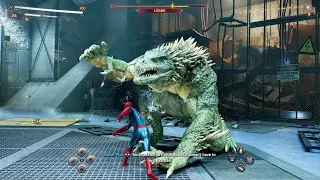 Peter Vs. Lizard in Marvel's Spider-Man 2 with NWH Final Swing Suit (NG+)