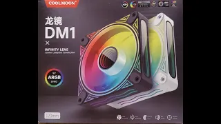 Cool Moon Dragon Mirror Infinity Lens DM1 120 PWM ARGB Fan Review, Pt 1