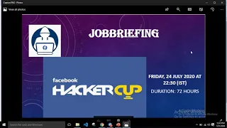 Facebook Hacker Cup Qualification Round Solutions| 2020 | JobBriefing