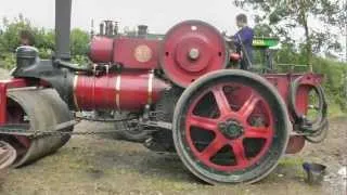 old steam powered steam road rollers