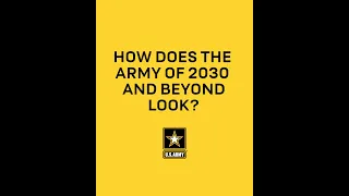 What does the Army of the future look like?