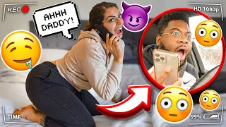 CALLING MY HUSBANDS PHONE WHILE MOANING PRANK!!! **He Flips**