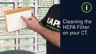 Festool Training: How to Clean the HEPA Filter on your CT Dust Extractor