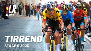 Jumbo Visma Blow The Race Apart | Tirreno-Adriatico 2023 Stage 6 | Lanterne Rouge x Zwift