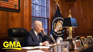 Biden threatens Putin with economic sanctions l GMA