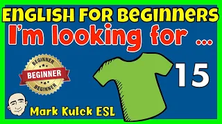 Clothing & Colors (I'm looking for) | English Speaking Practice - Mark Kulek ESL