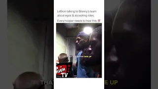 LeBron gives Bronny's team motivational pep talk🔥