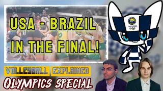 USA - BRAZIL IN THE FINAL! | Day 14 | Volleyball Explained Olympics Special