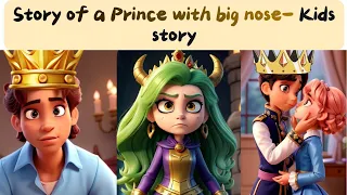 Prince with a huge nose | Story for kids in english |