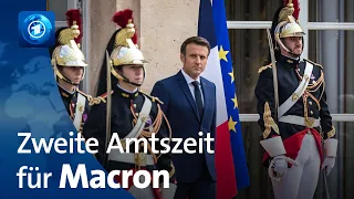 Frankreich: Präsident Macron in zweite Amtszeit eingeführt