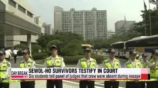 Surviving students of Sewol-ho ferry disaster testify