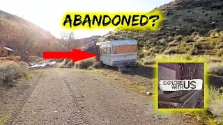 IS SOMEONE HIDING HERE?? 😱😱 Exploring Disturbing Abandoned Trailer Follow Up Video