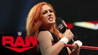 Becky Lynch vows pain for Sasha Banks at WWE Hell in Cell: Raw, Sept. 30, 2019