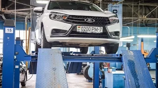 Lada Vesta: Cross? Измеряем клиренс Kalina Cross, Largus Cross и Vesta