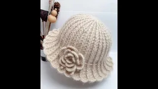 Flower beautiful hat free tutorial