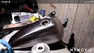 how to paint bare metal motorcycle tank