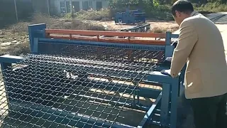 half automatic crimped wire mesh machine