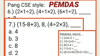 PEMDAS MDAS | Order of Operation | for Civil Service Exam