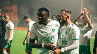 La joie des Verts après Laval-ASSE