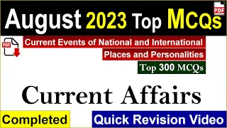 August Current Affairs 2023 Complete | #ossc #opsc #osssc #experimentandexperience