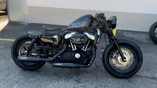 Harley Davidson Sportster XL1200 2012 Forty Eight Custom Cult Werk Miller Exhaust